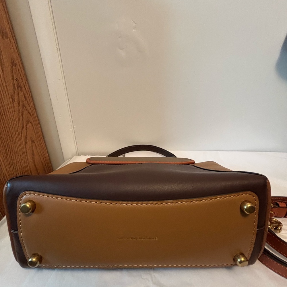 Coach 1941 Color Block Courier Carry all Leather Satchel crossbody - Picture 11 of 16